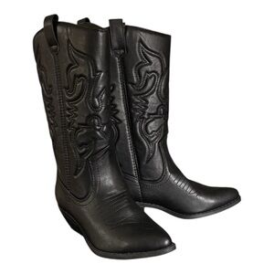 Soda “Rodeo” Women’s Western Cowboy Boots, Black, Size 8.5, NWOT